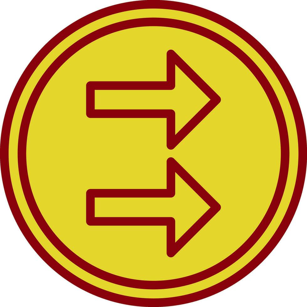 Right Turn Vector Icon Design