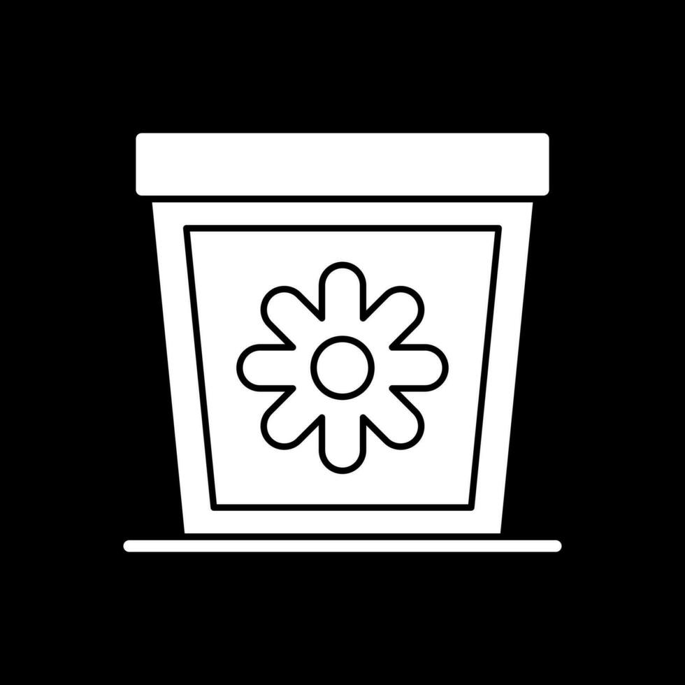 Plant Pot Vector Icon Design