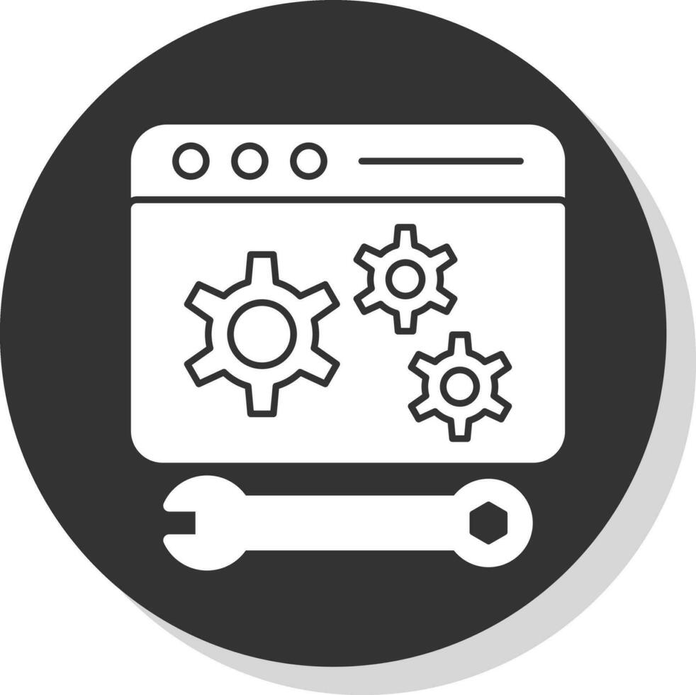 diseño de icono de vector de mantenimiento web