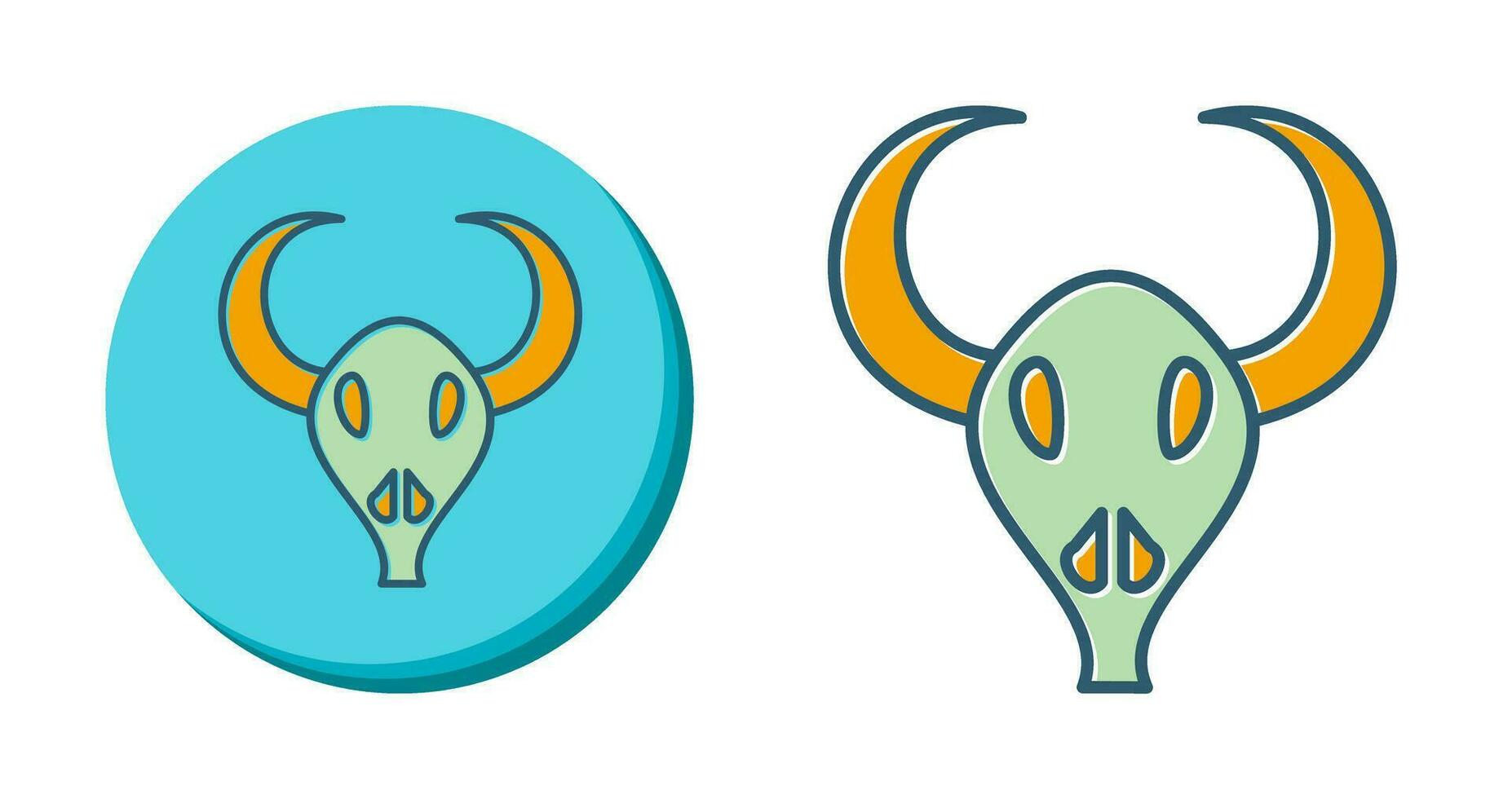 Bull Horns Vector Icon