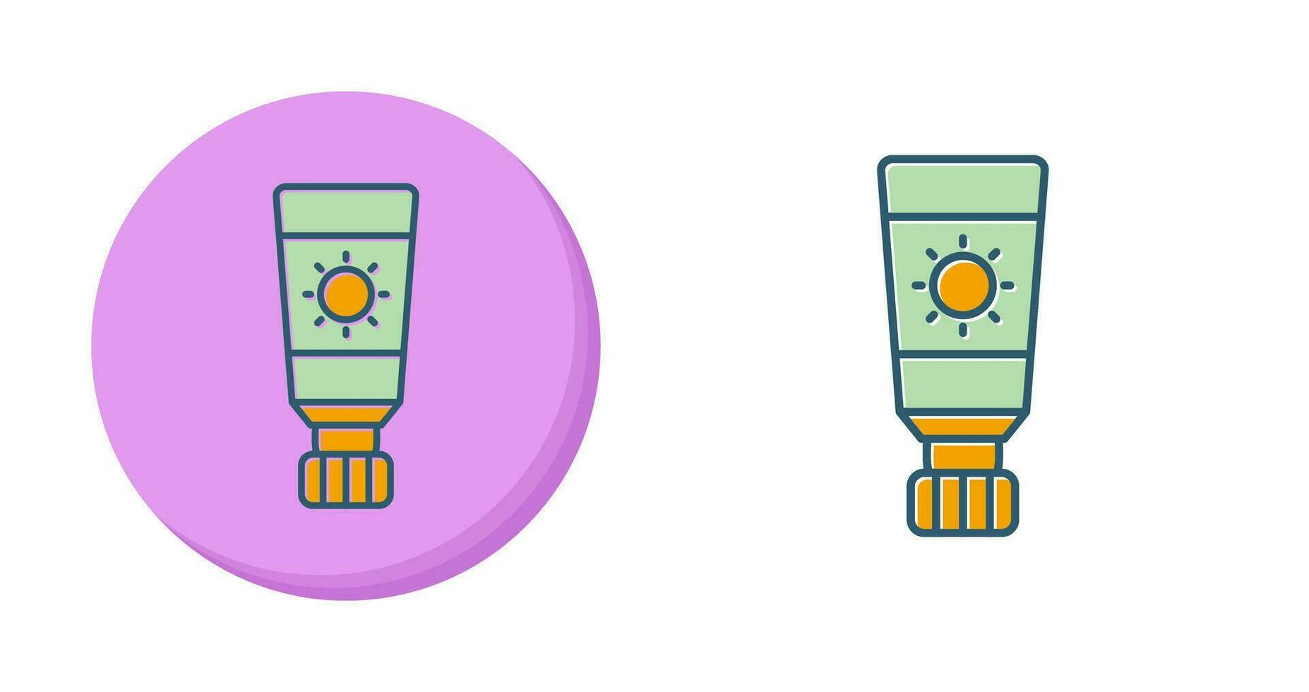 icono de vector de protector solar