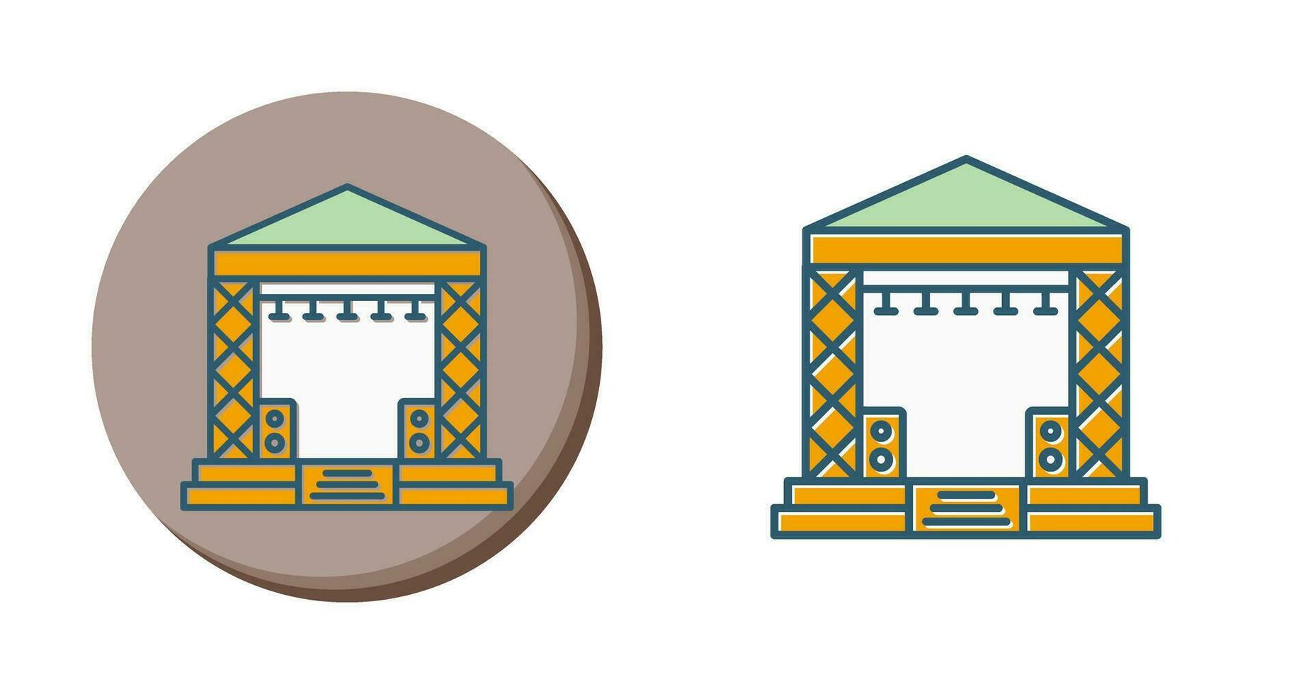 Stage Vector Icon