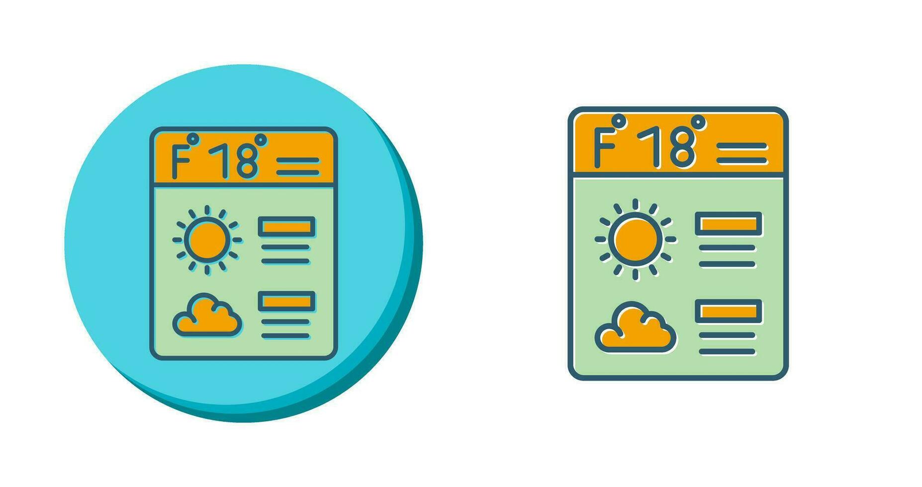 Forecast Vector Icon