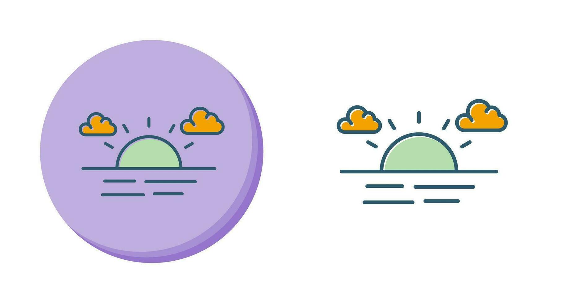 Sunset Vector Icon