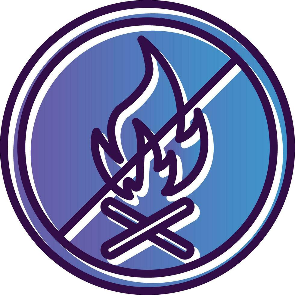 No Fire Allowed Vector Icon Design