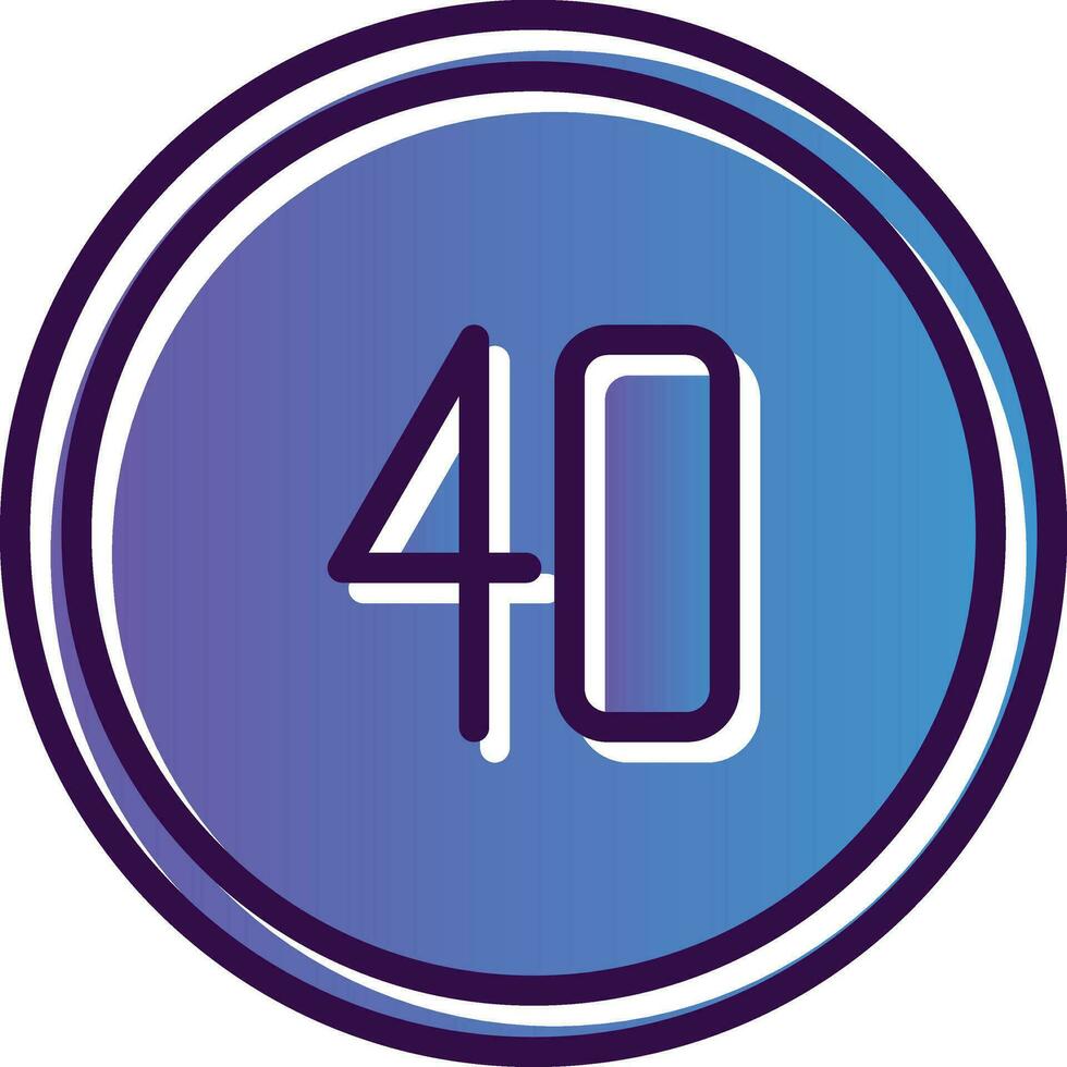 Speed Limit Vector Icon Design