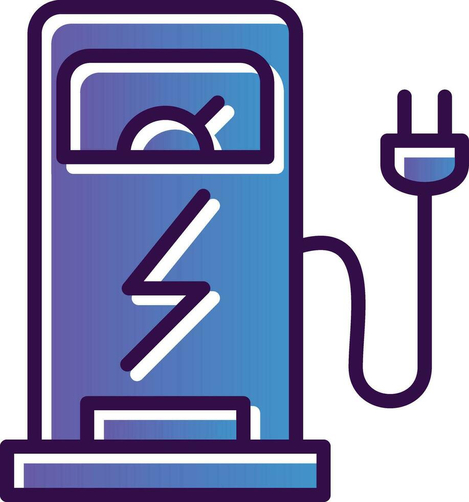 Charging Station Vector Icon Design