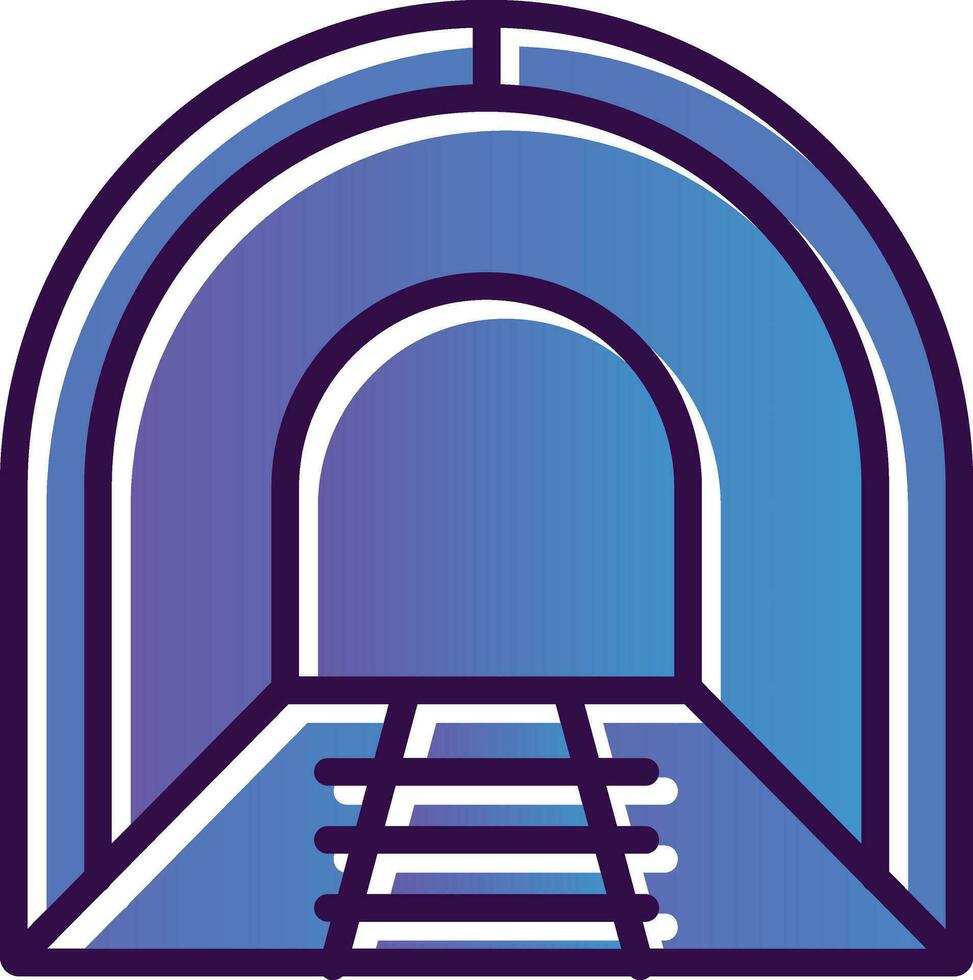 diseño de icono de vector de túnel