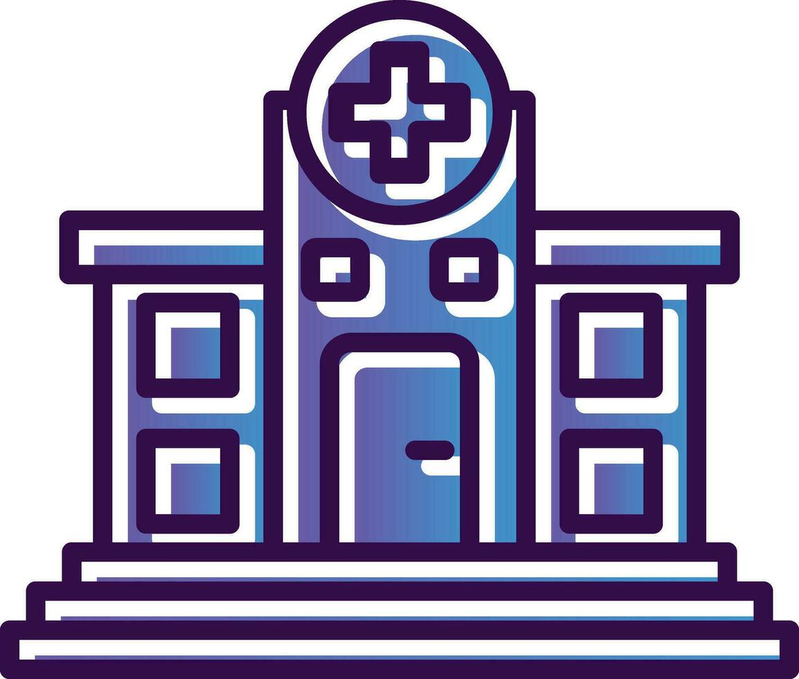 diseño de icono de vector de hospital