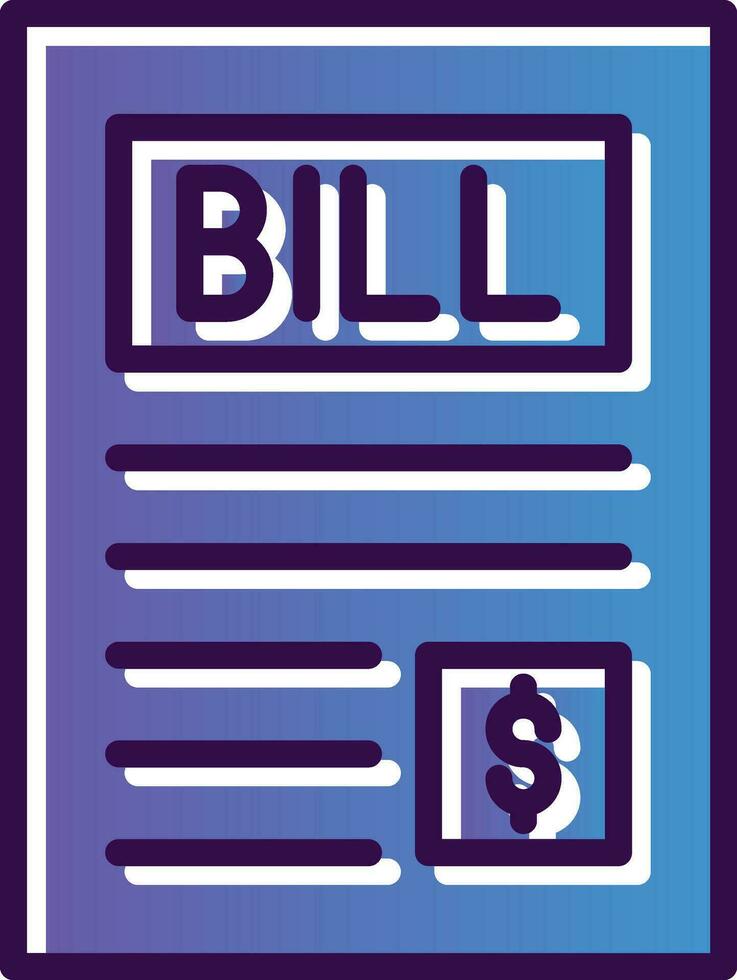 Bill Vector Icon Design