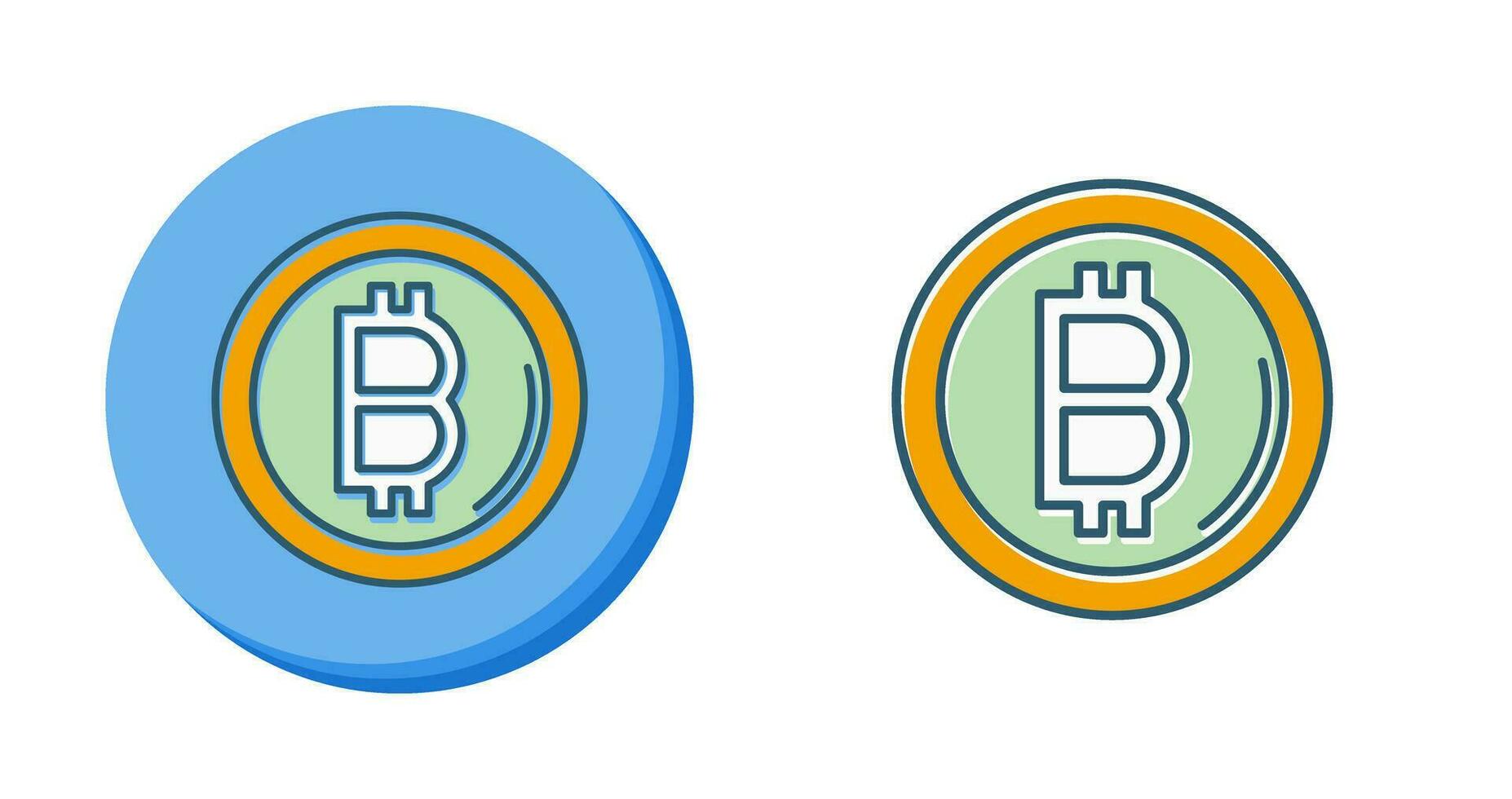 icono de vector de bitcoin