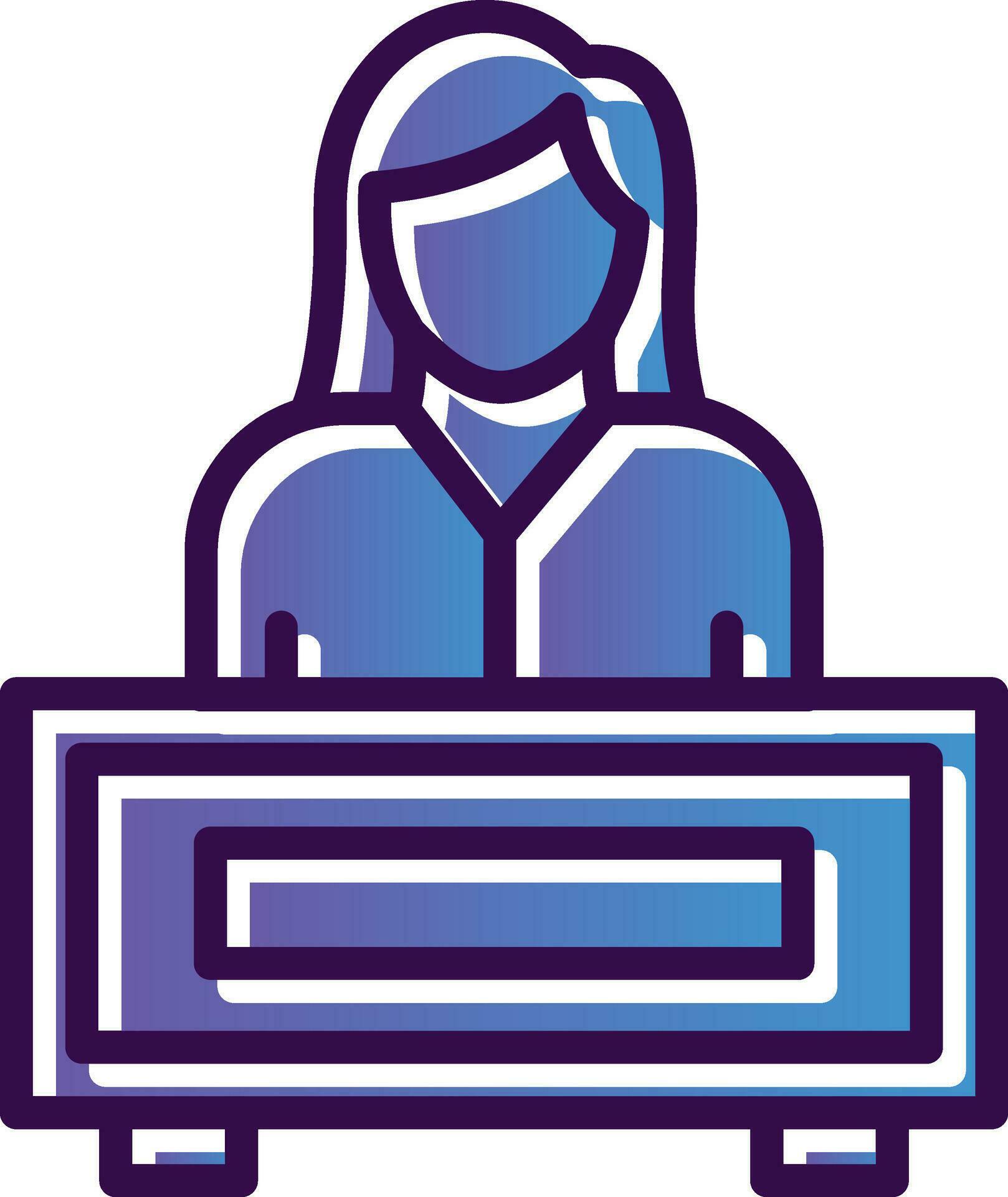 Receptionist Vector Icon Design 28738700 Vector Art at Vecteezy