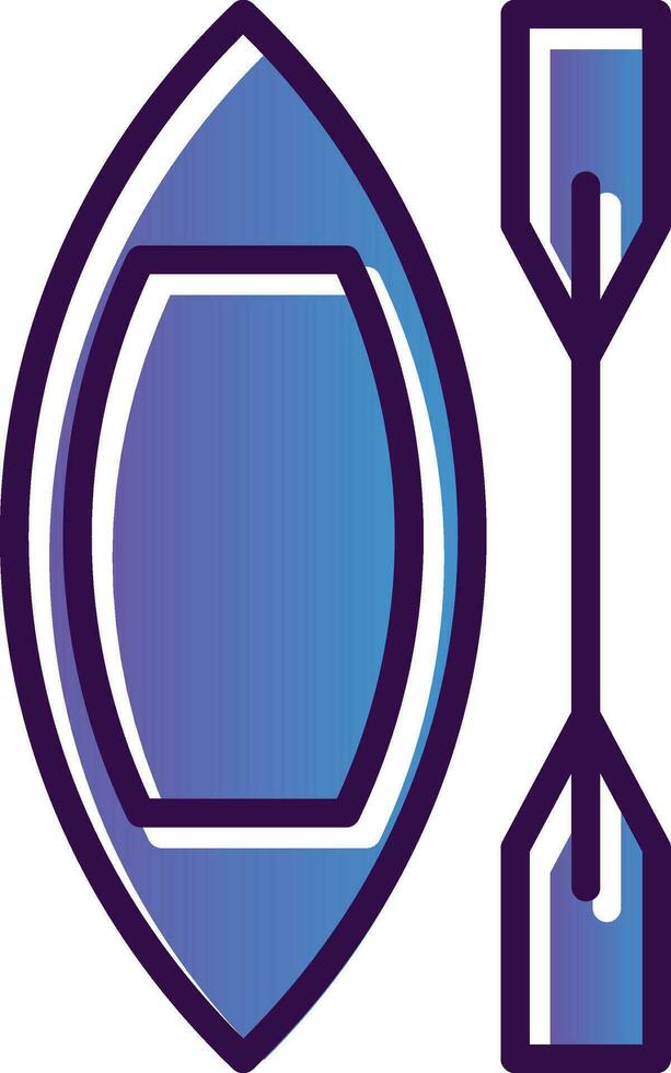 Canoe Vector Icon Design