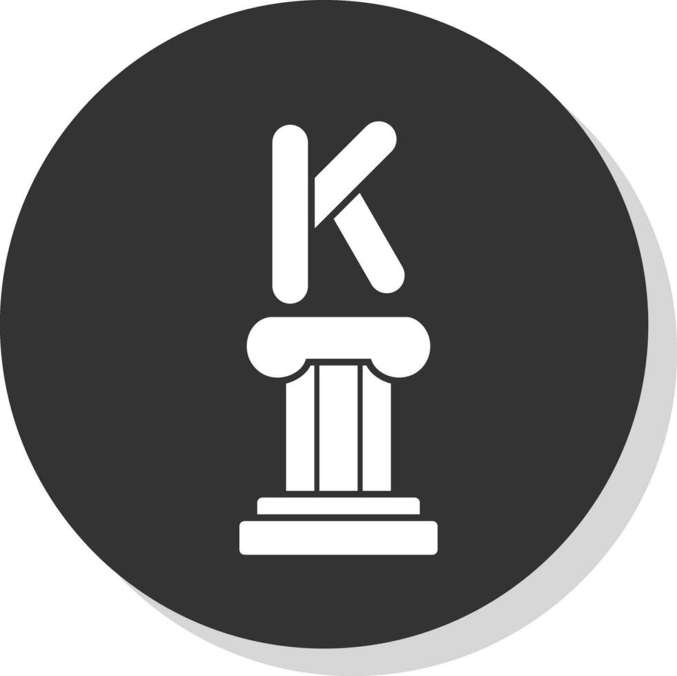 kappa vector icono diseño