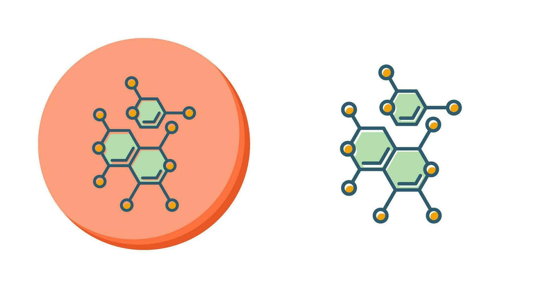 icono de vector de moléculas