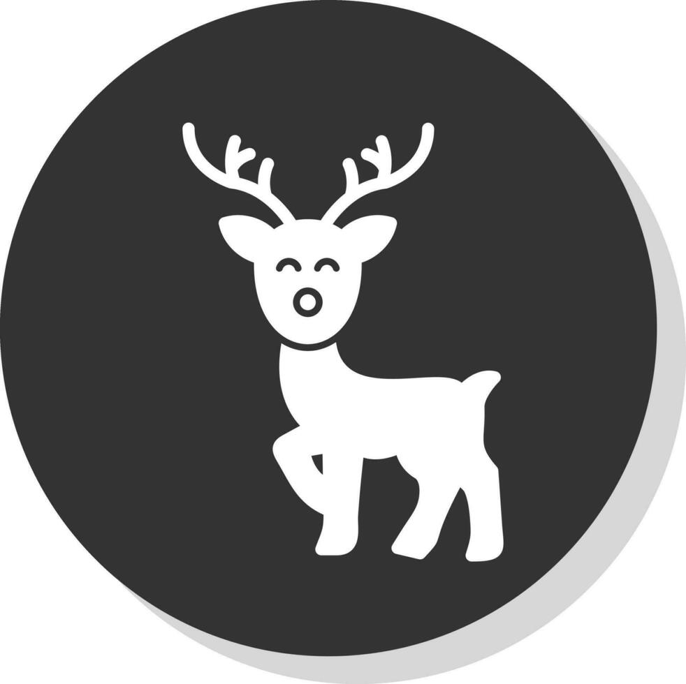 Reindeer Vector Icon Design