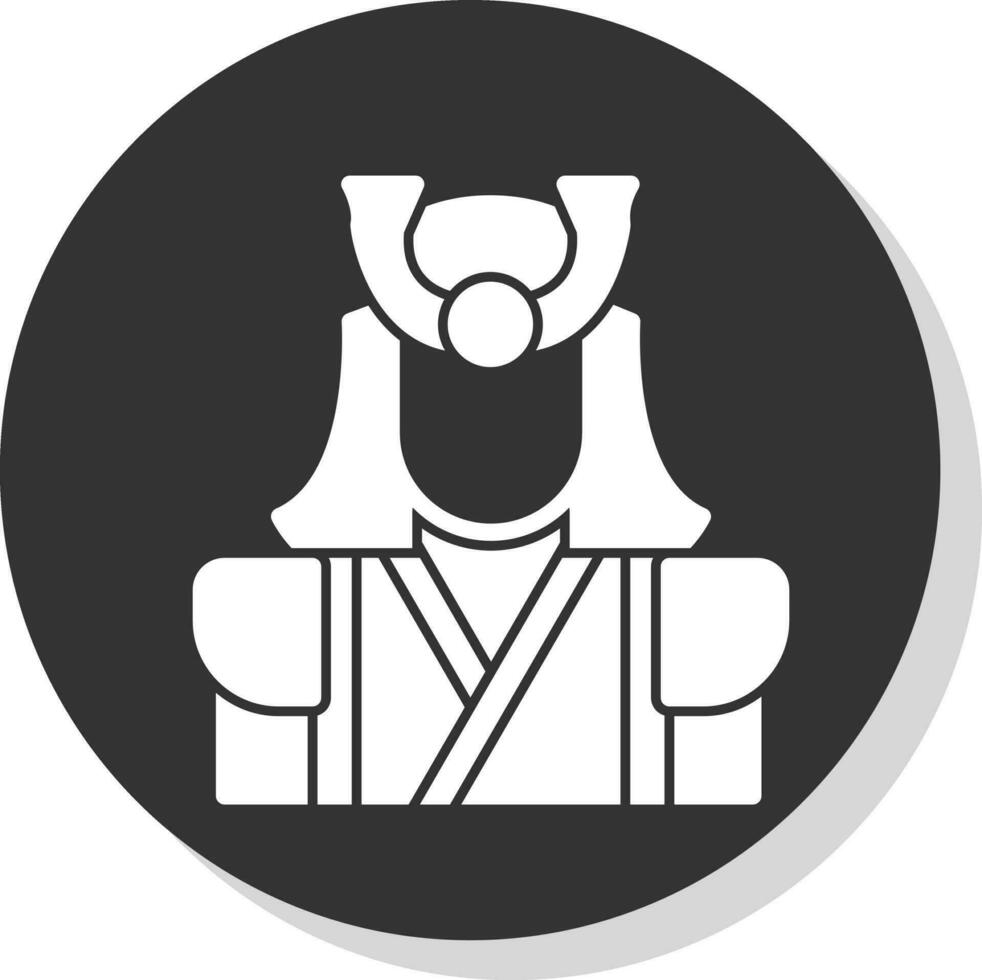 samurai vector icono diseño