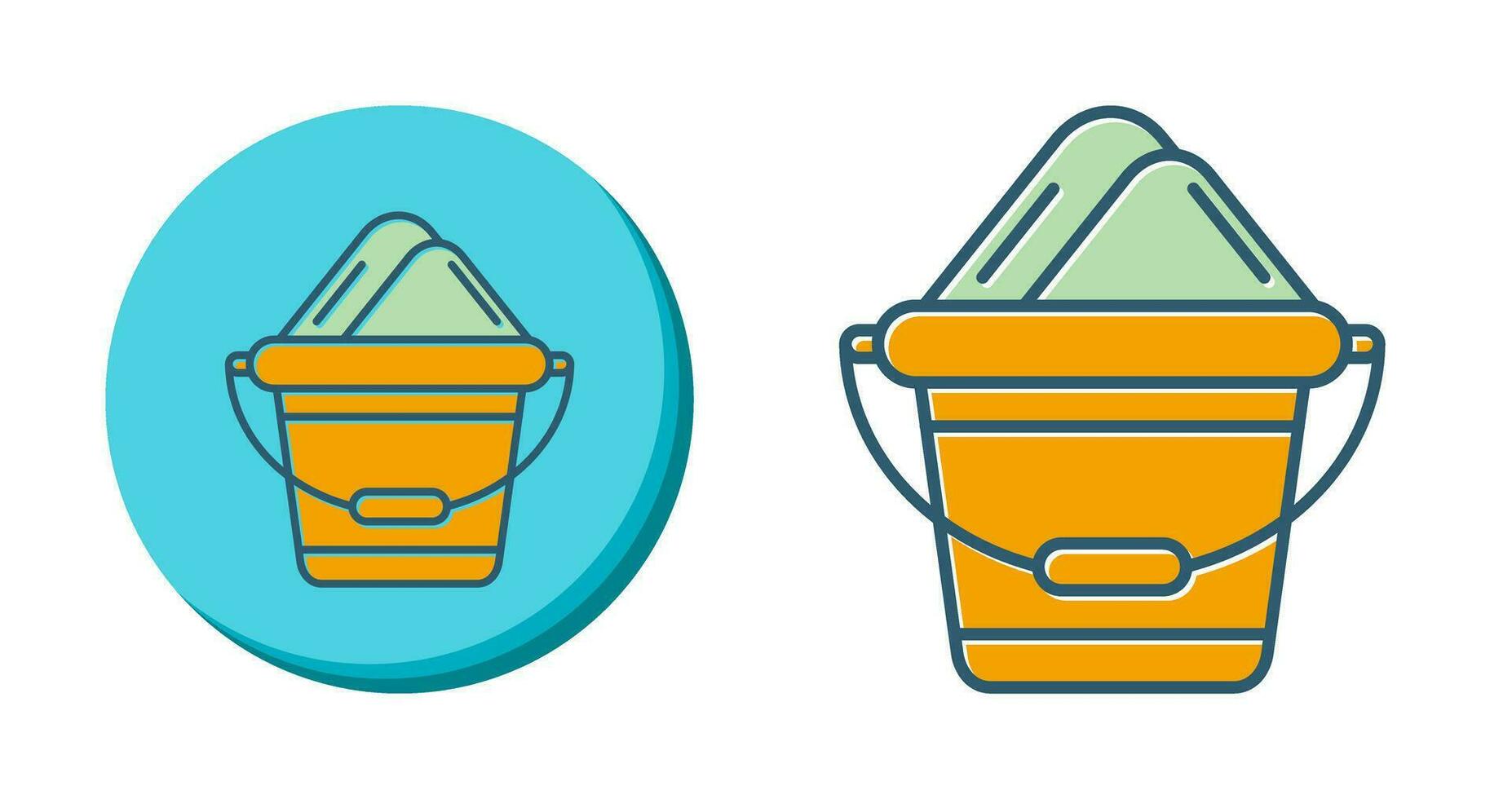 Sand Bucket Vector Icon