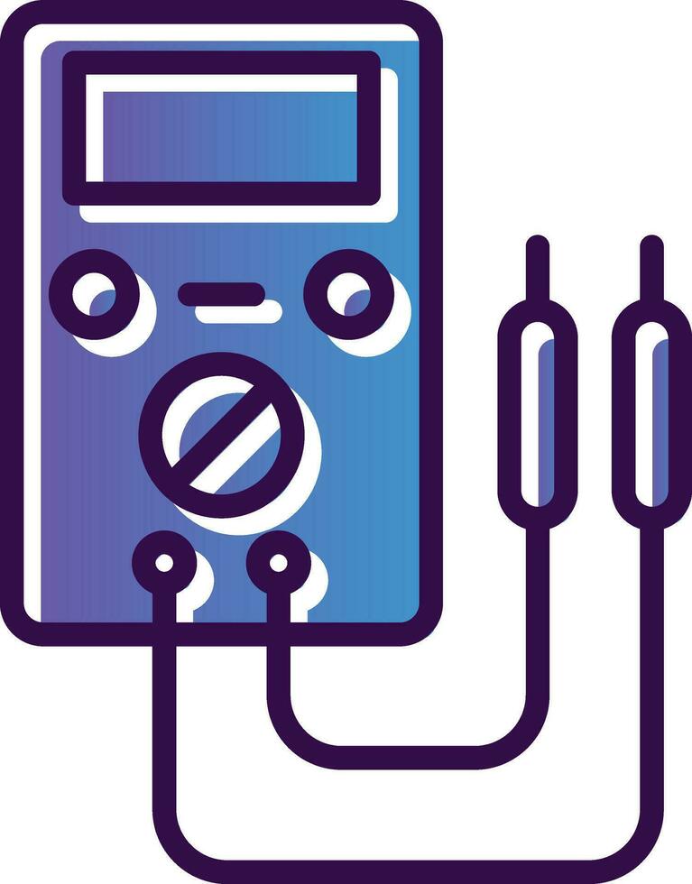 Voltmeter Vector Icon Design