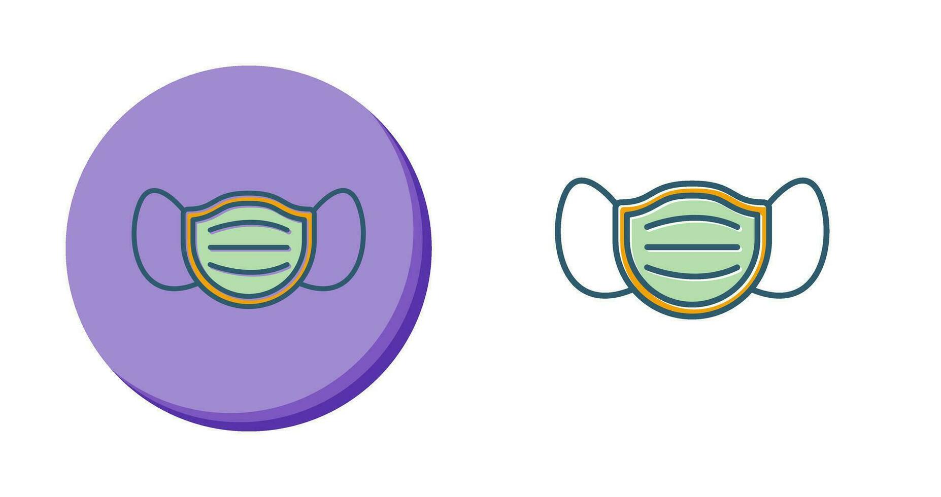 icono de vector de máscara facial