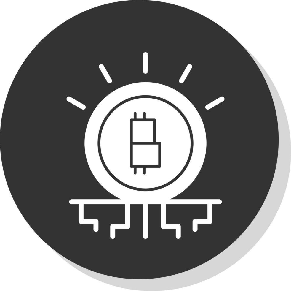 Bitcoin encryption Vector Icon Design