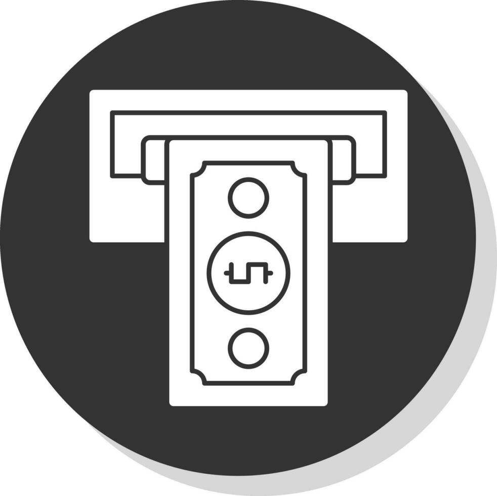 Cash withdrawal Vector Icon Design