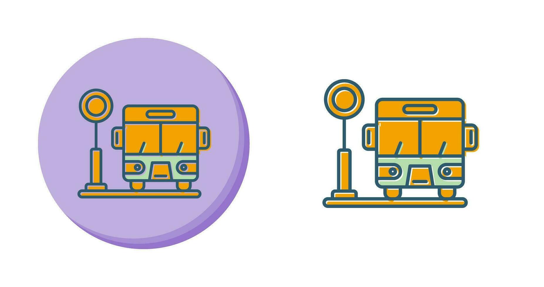 Bus Stop Vector Icon