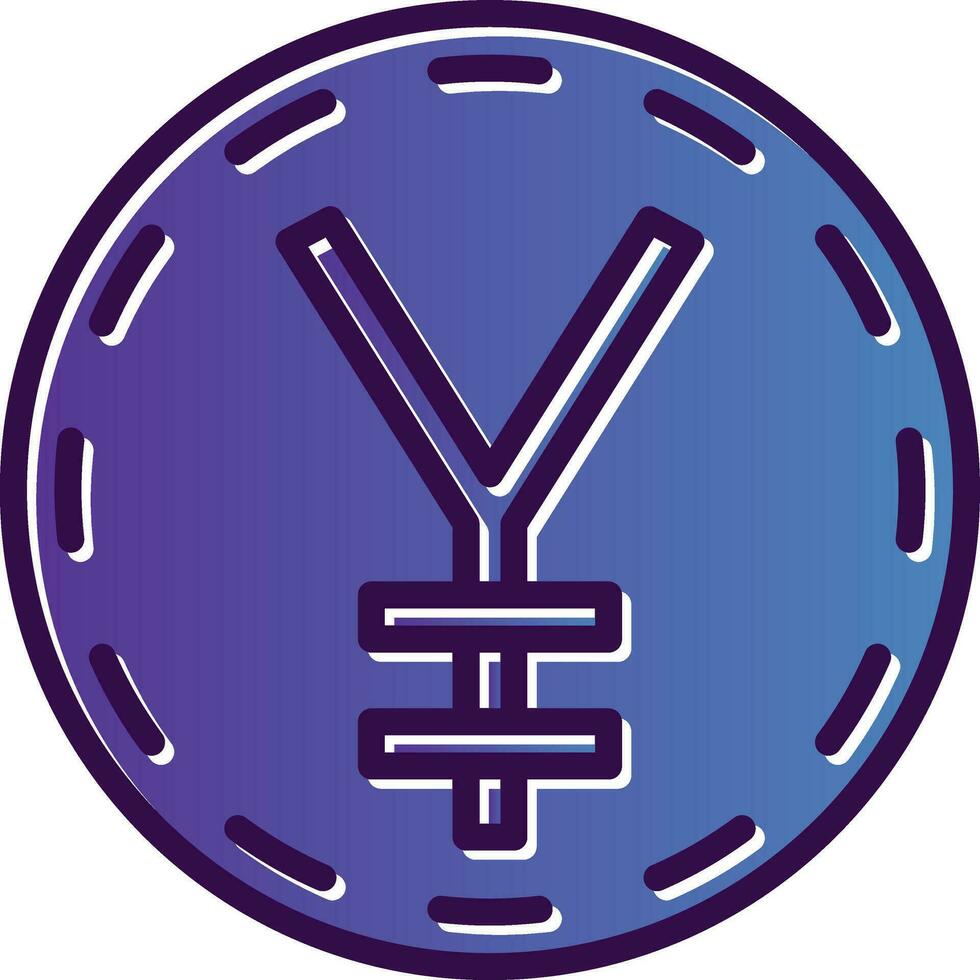 Japanese yen Vector Icon Design