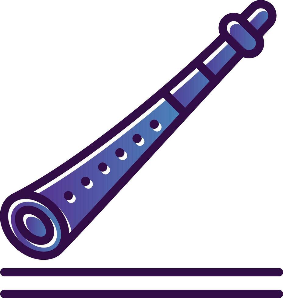 Shakuhachi Vector Icon Design