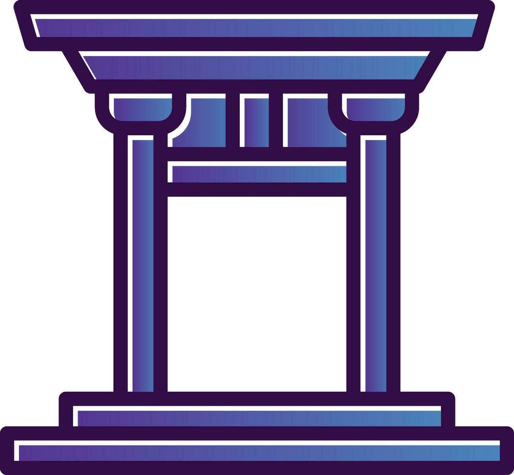 Torii gate Vector Icon Design
