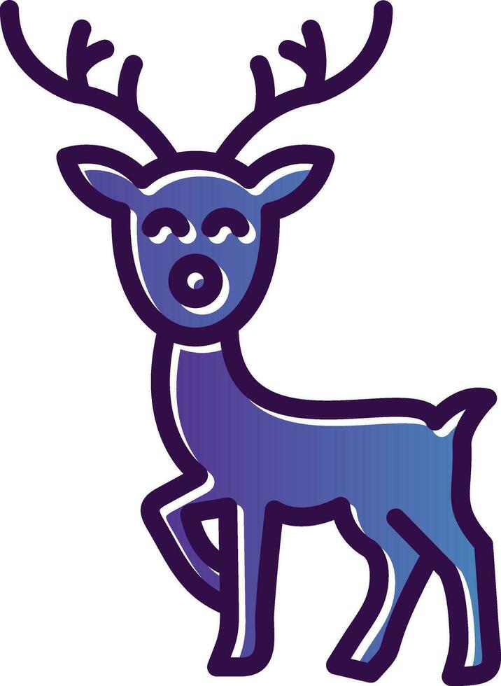 Reindeer Vector Icon Design