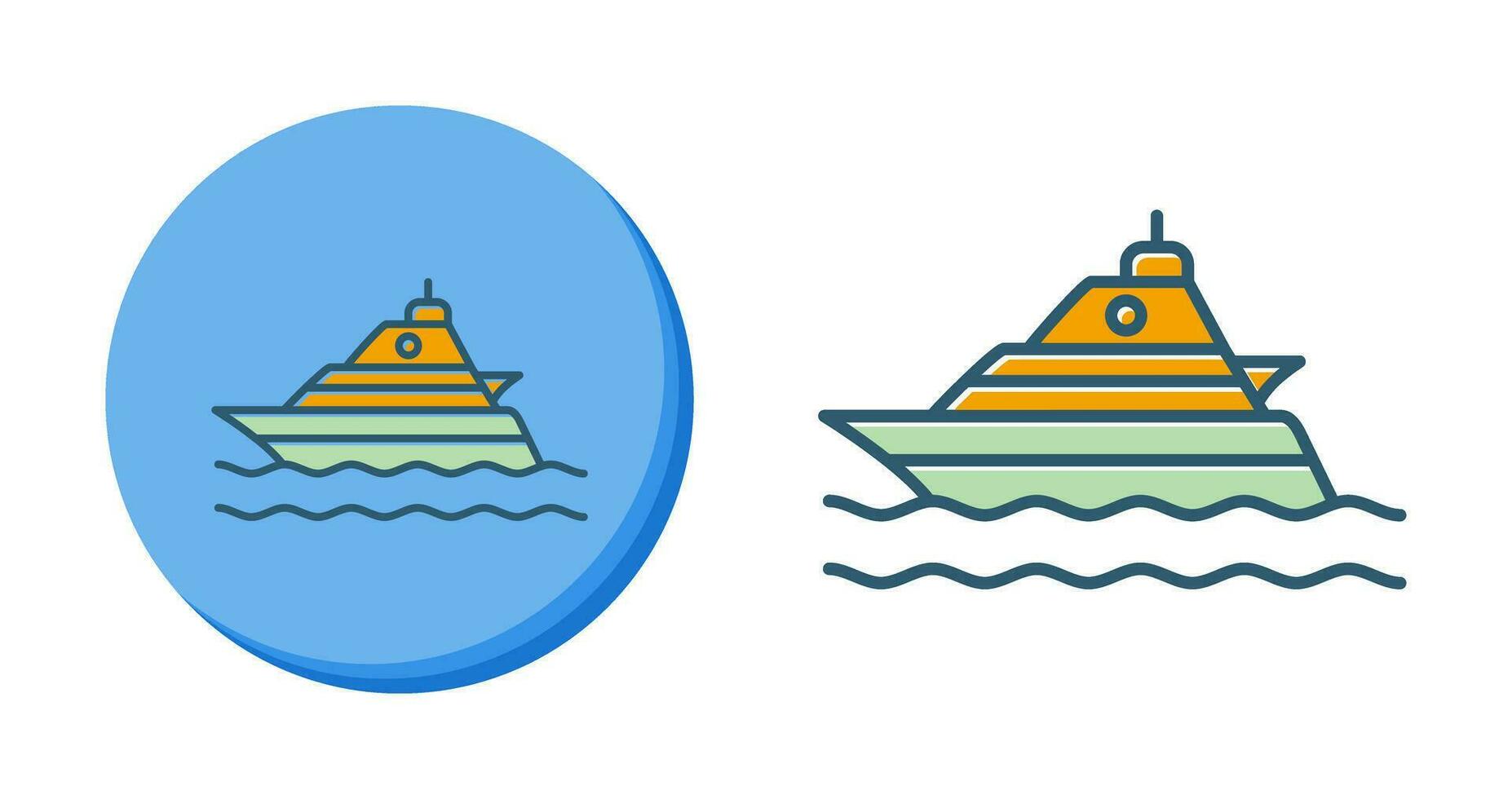 Yacht Vector Icon