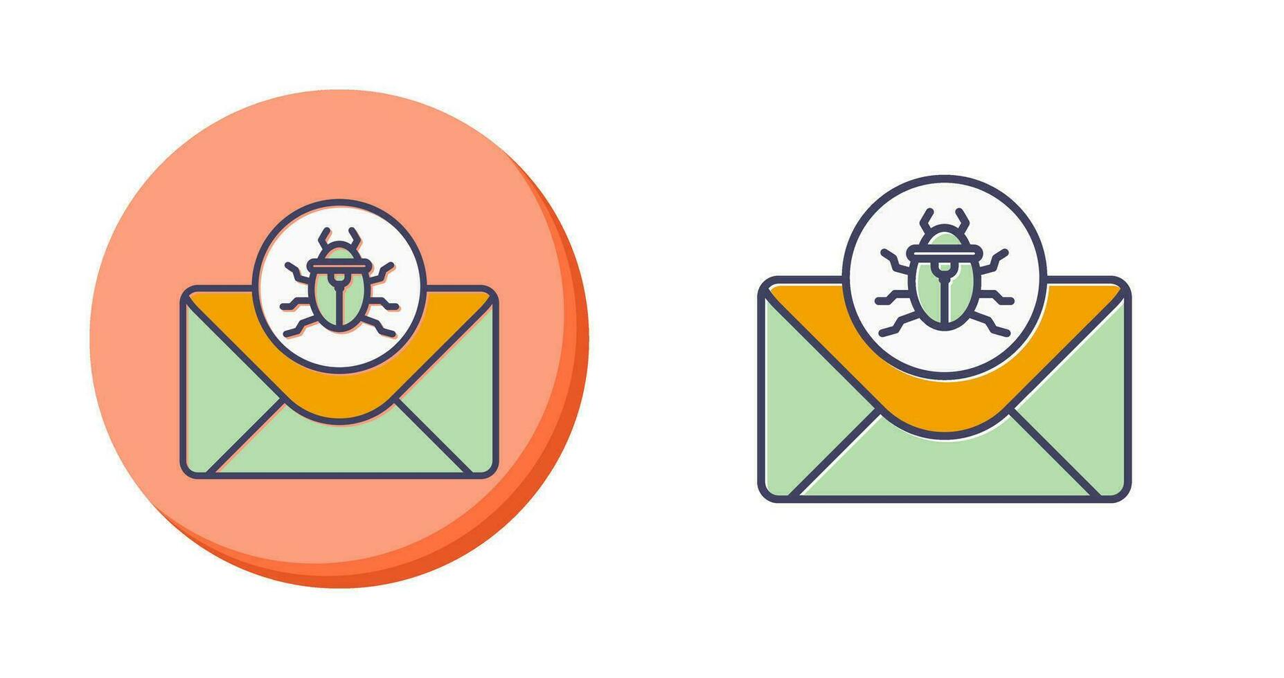 Mail Virus Vector Icon