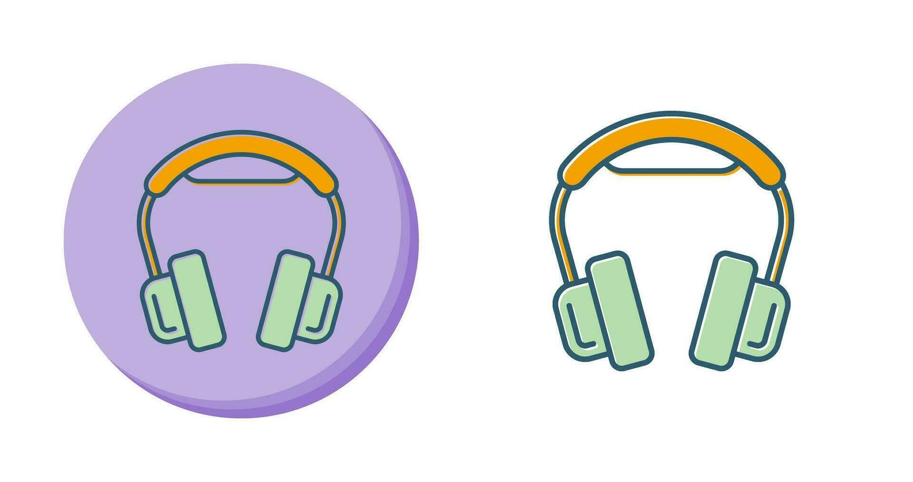 icono de vector de auriculares