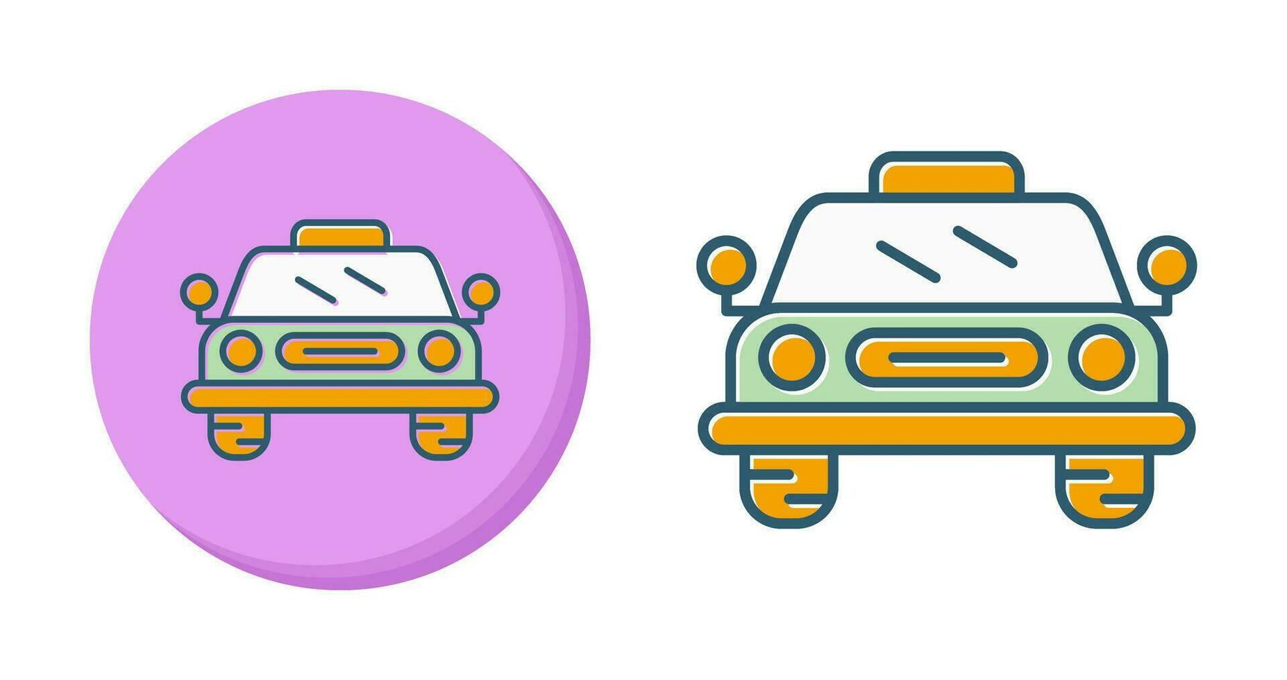 icono de vector de taxi