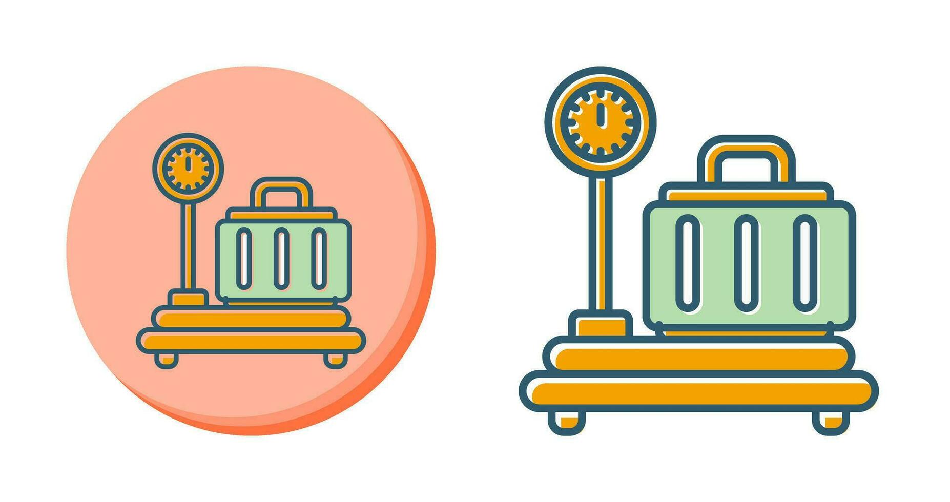 Luggage Scale Vector Icon