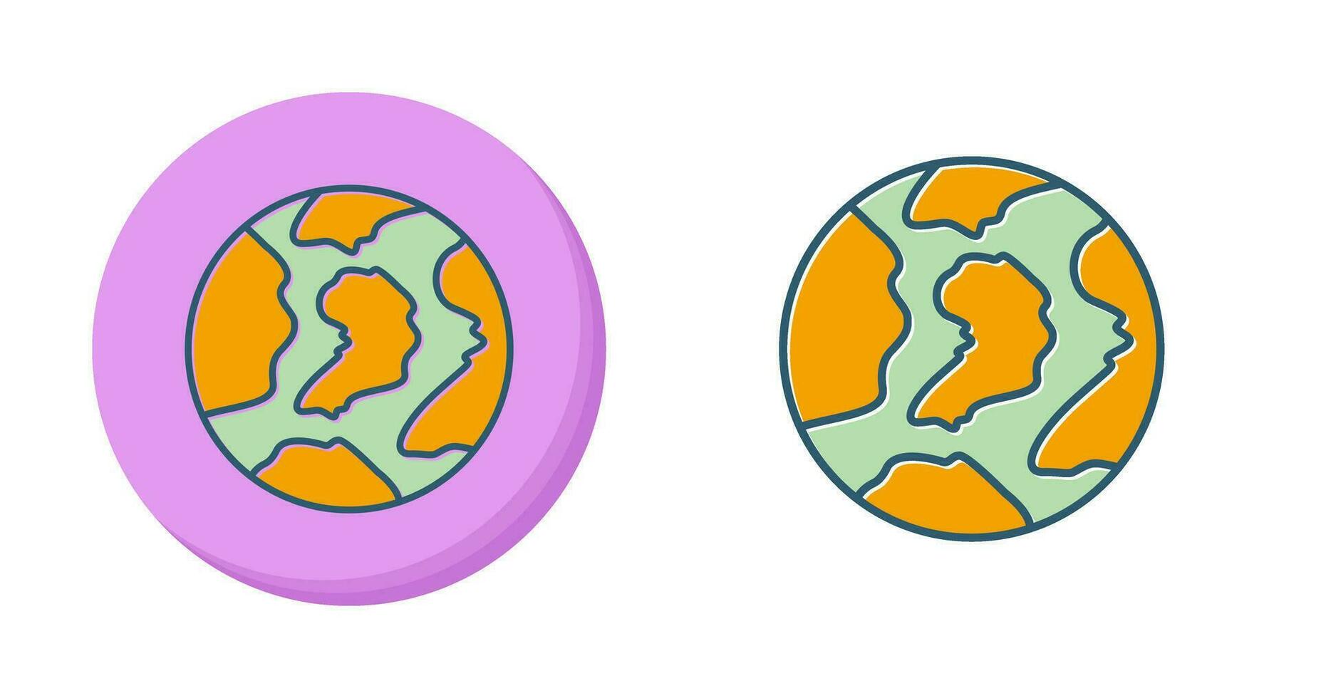 icono de vector de mundo