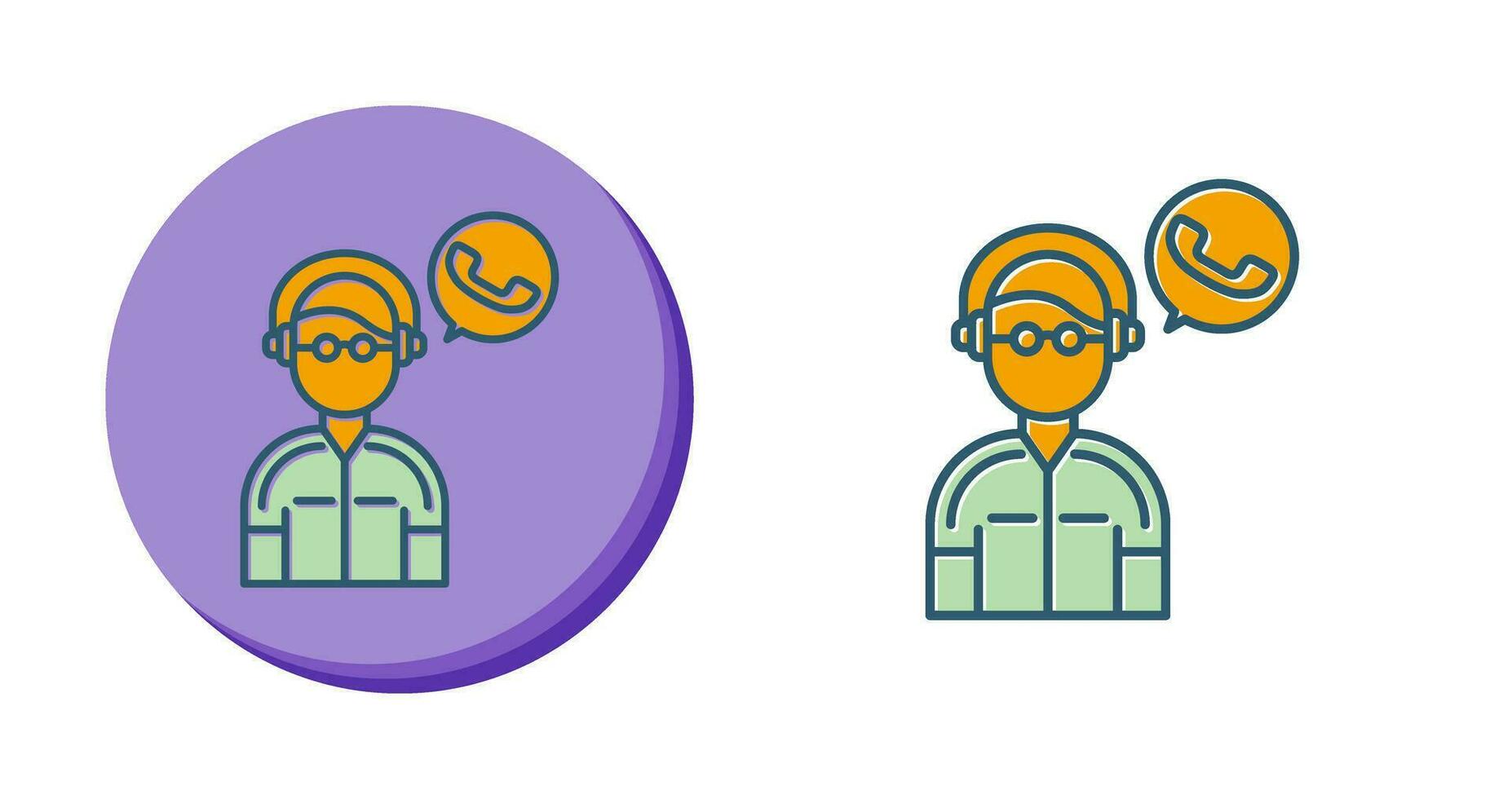 Contact Us Vector Icon