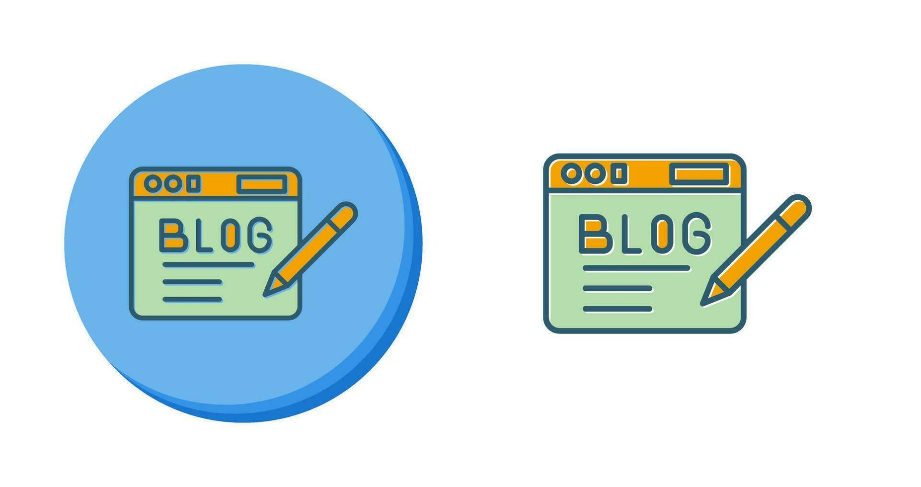 icono de vector de blog