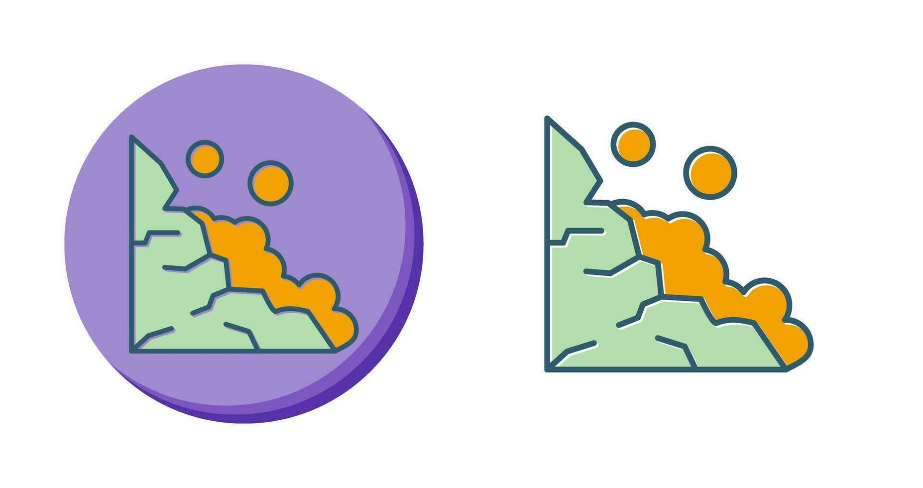 Landslide Vector Icon