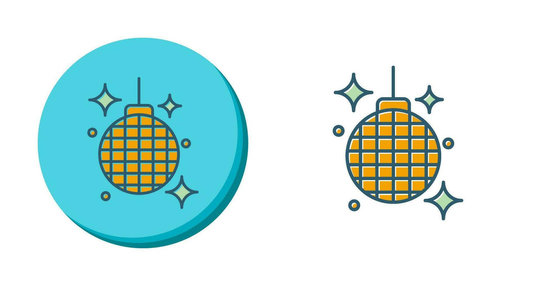 icono de vector de bola de discoteca