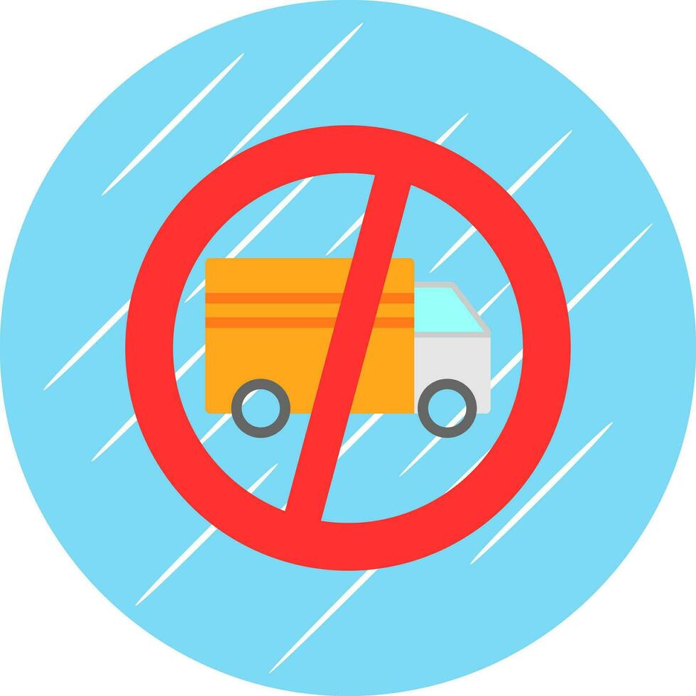 No Trucks Vector Icon Design