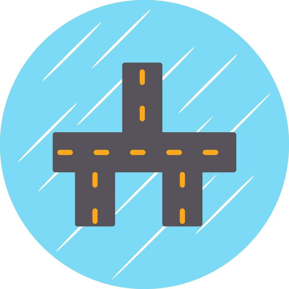 Crossroads Vector Icon Design