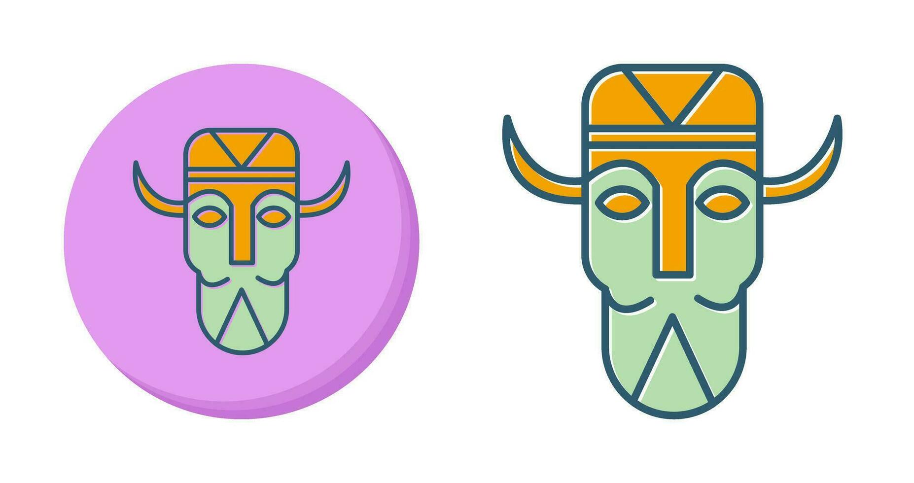 African Mask Vector Icon