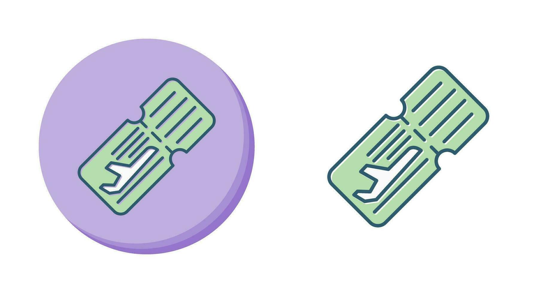 Plane Ticket Vector Icon