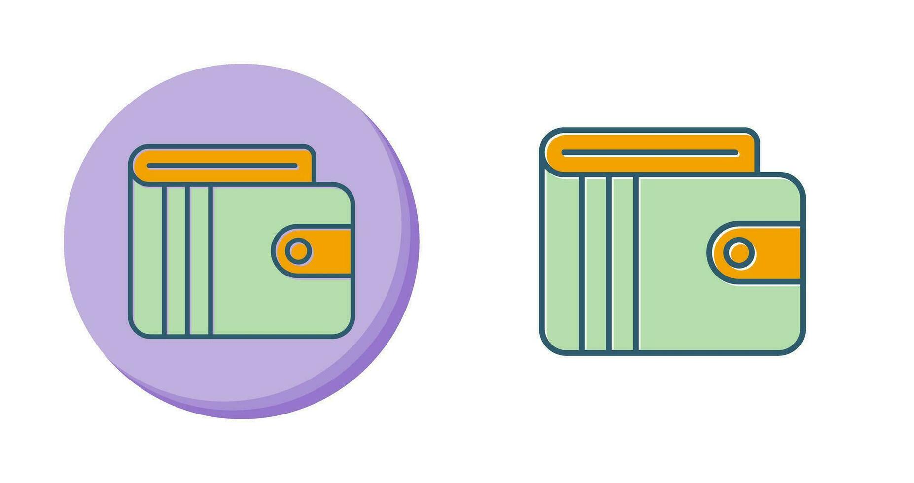 icono de vector de billetera