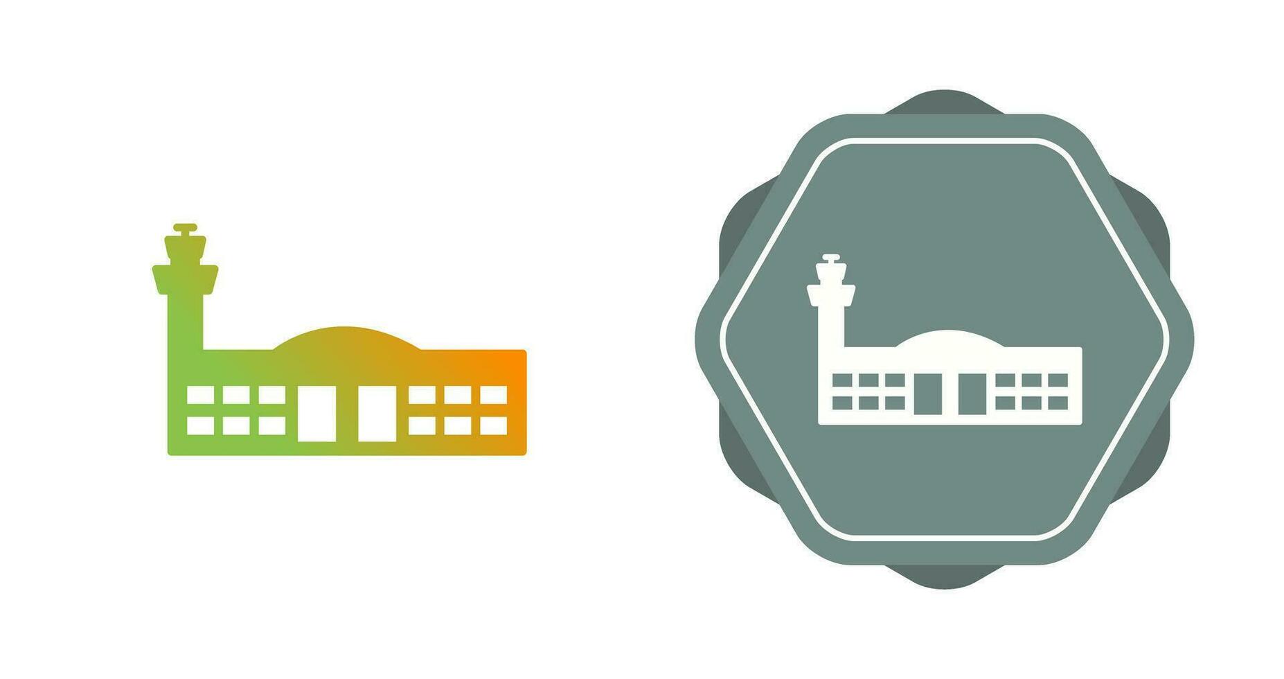 Airport Building Vector Icon