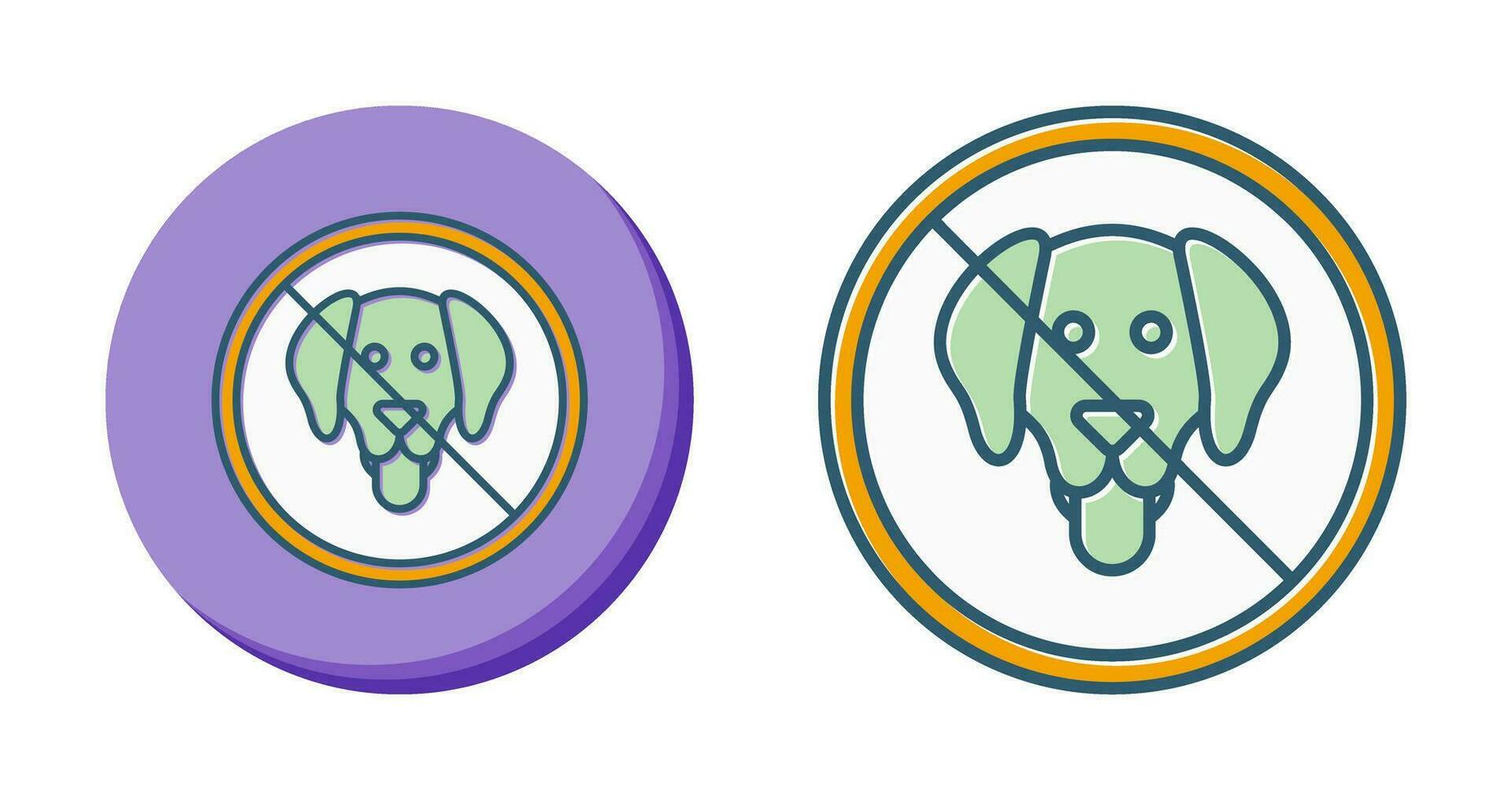 no se permiten mascotas vector icono