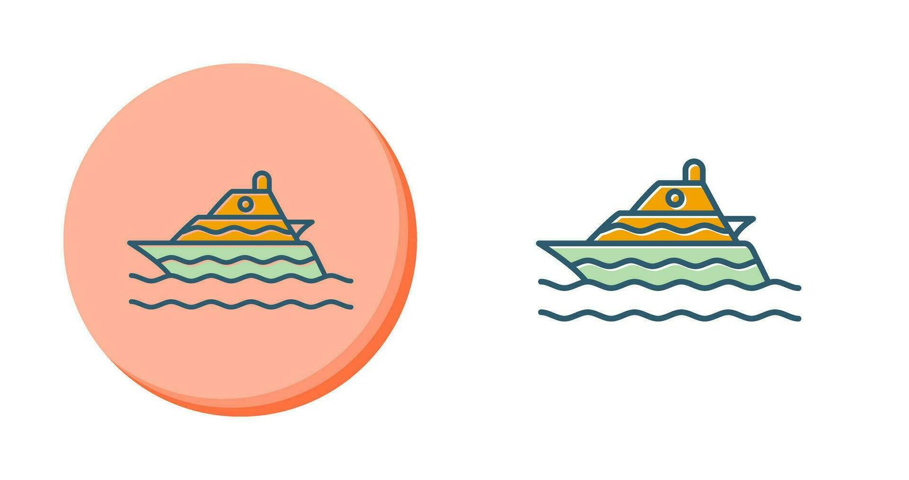 icono de vector de crucero