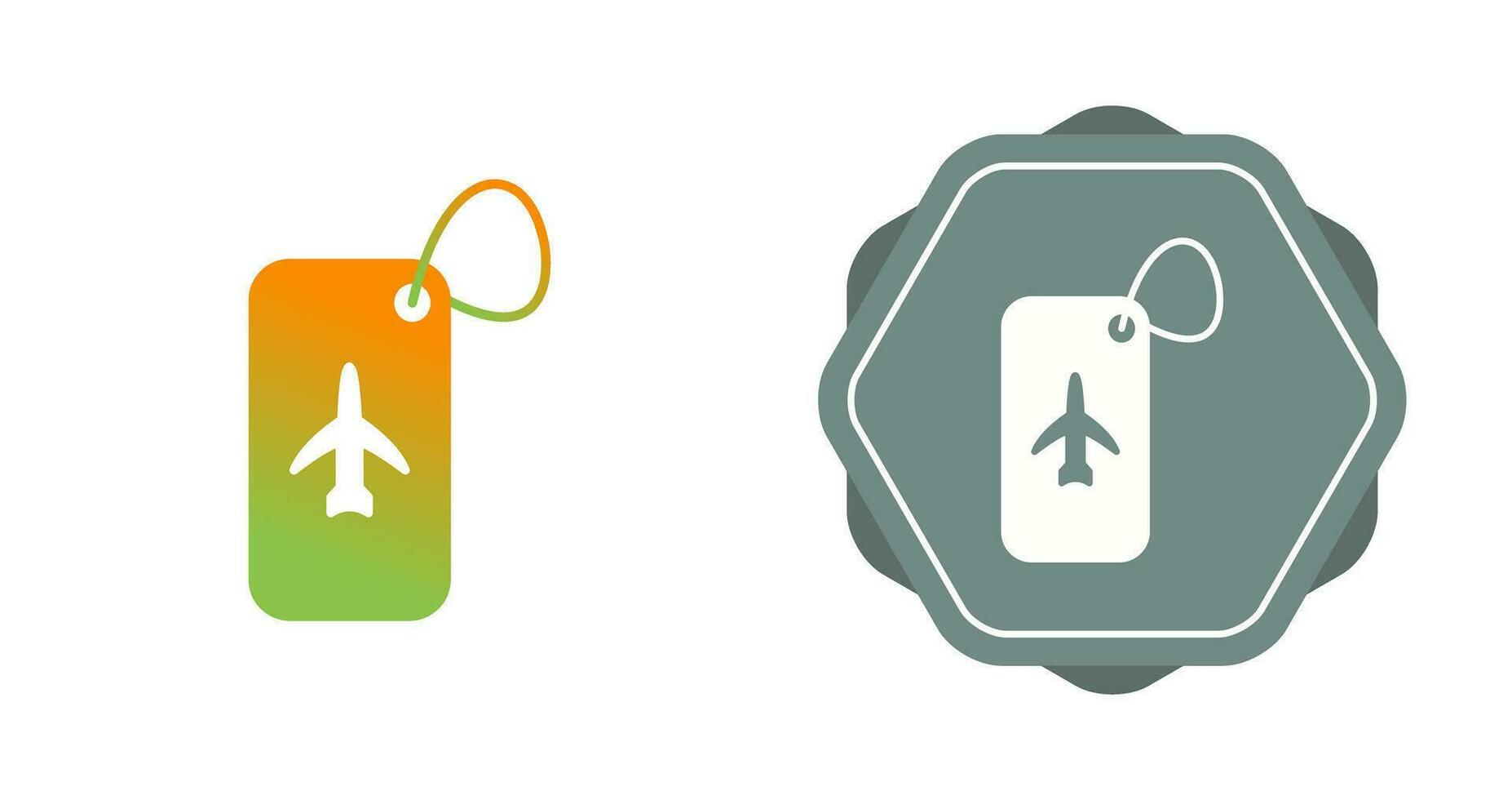 Luggage Tag Vector Icon